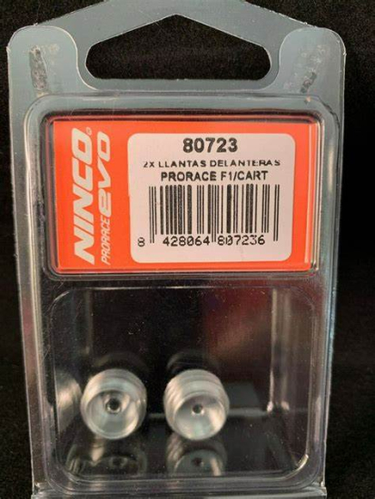 Ninco Felgen 2 X ALUMINIUM SNAP ON RIMS / HUBS FOR F1 / CART 1:32